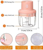 250ml USB Rechargeable Mini Food Chopper