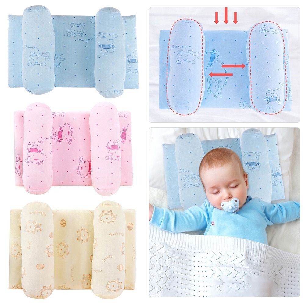 Newborn Baby Head Shaping Pillow | Soft Breathable Infant Head Support Cushion