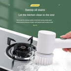 Magic Brush 5-in-1 Cordless Electric Spin Scrubber