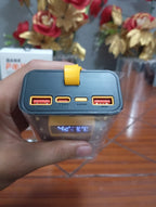 Transparent 20000mAh Fast Charging Power Bank with Digital Display