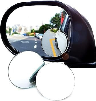Pack of 2 Blind Spot Mirrors – Round Wide Angle Car Side Mirror Lenses