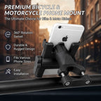 Aluminum Alloy Bike & Motorcycle Phone Holder – Universal Handlebar Mount