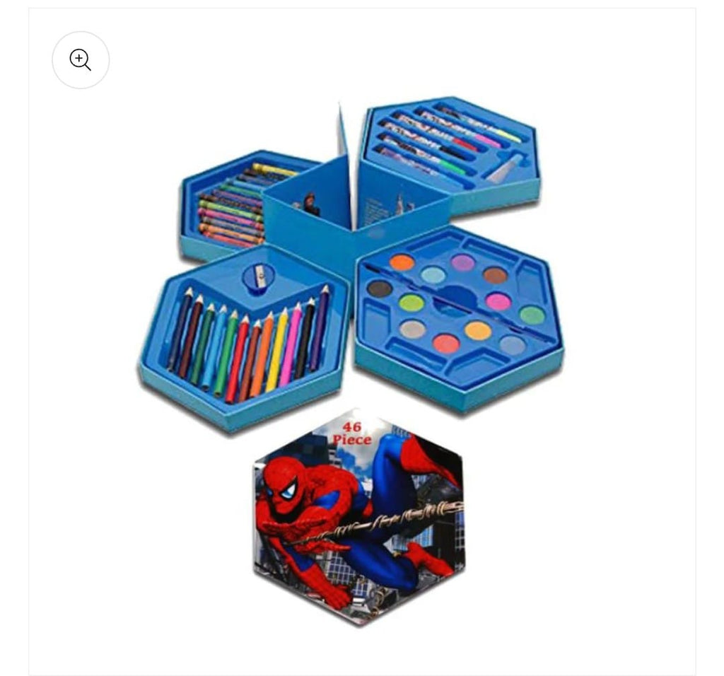 46-Piece Kids Art & Coloring Kit
