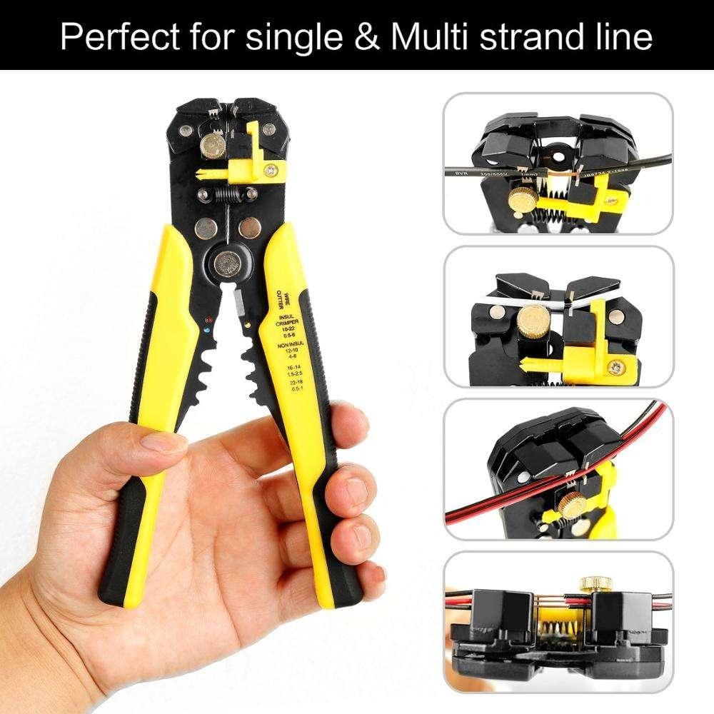 Heavy-duty chrome vanadium wire cutter pliers with anti-slip ergonomic handles for cutting electrical wires, cables, and terminals