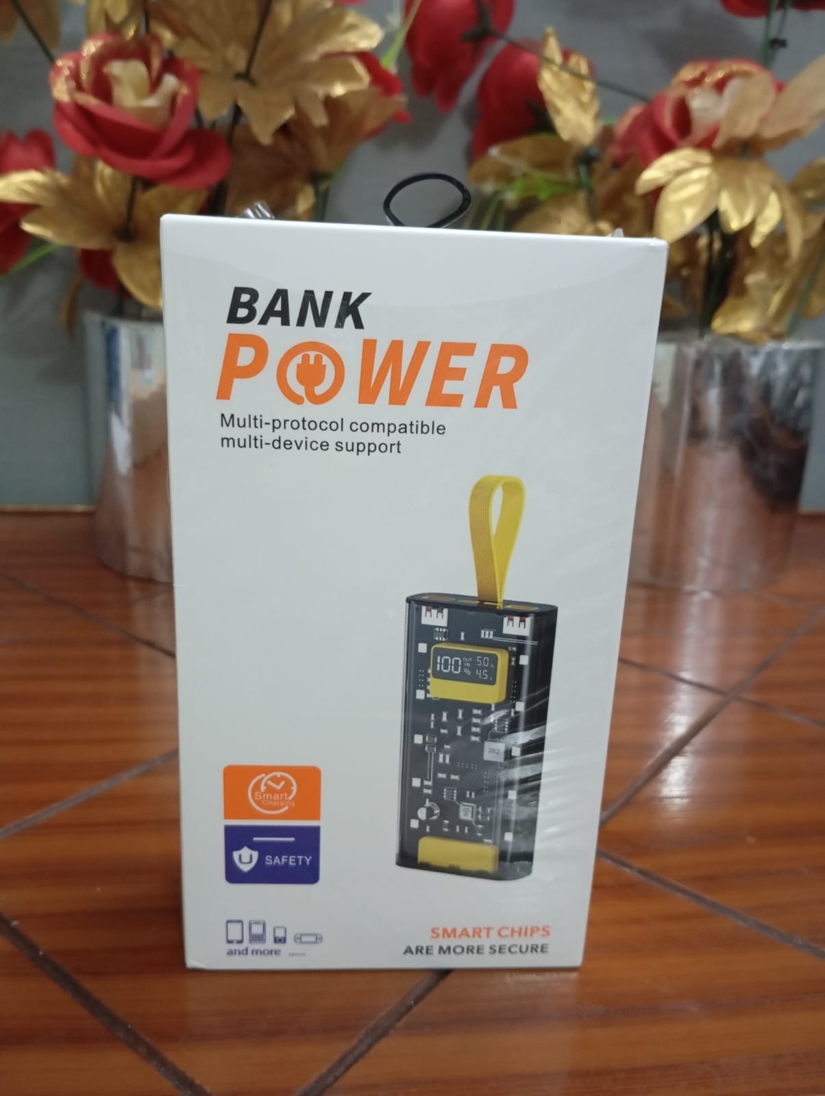 Transparent 20000mAh Fast Charging Power Bank with Digital Display
