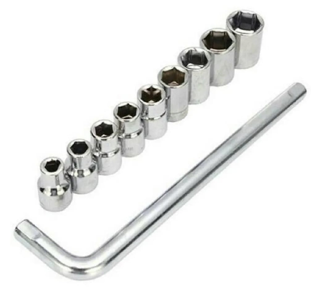 Professional 9-Piece Socket Wrench Set