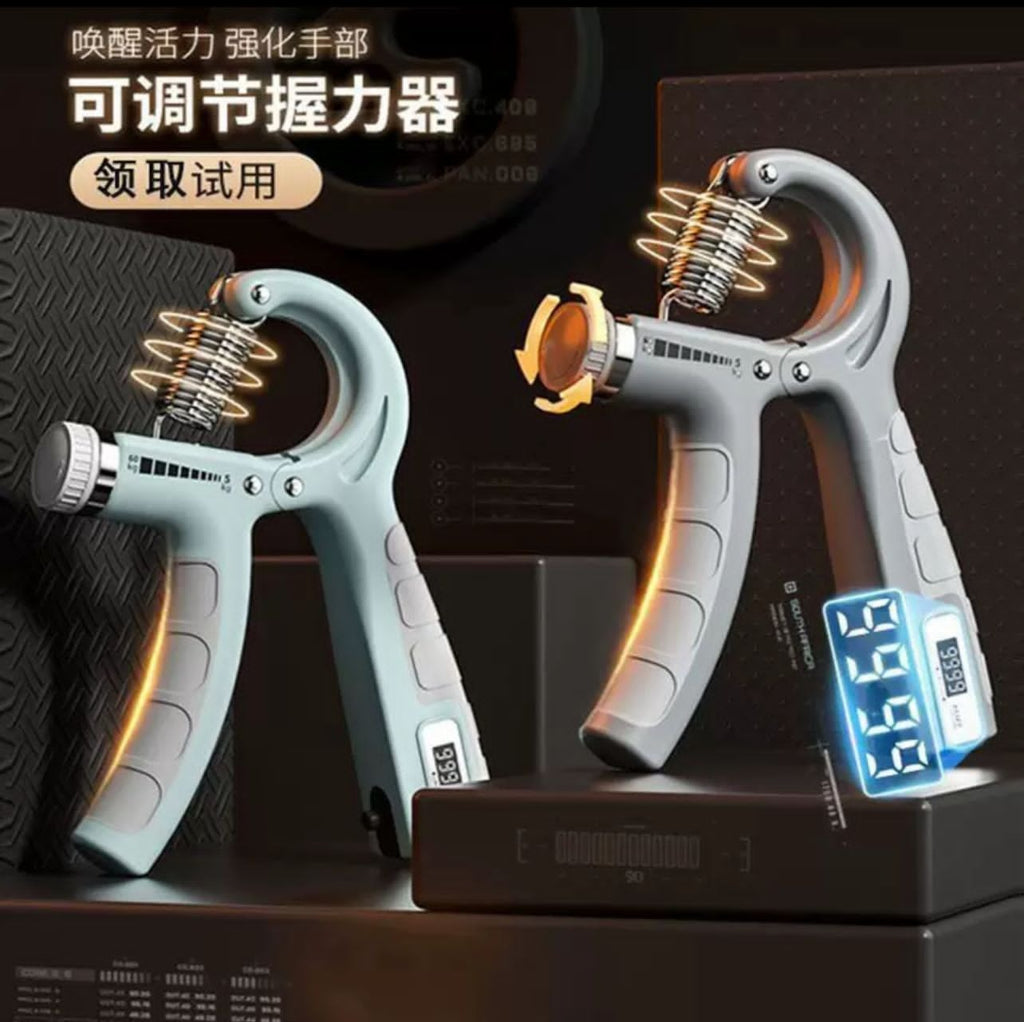Adjustable Hand Grip Strengthener with Counter
