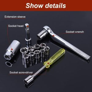 Aiwa 40-Piece Socket Wrench Tool Kit