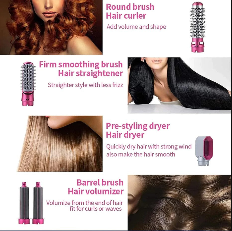 5-in-1 Hot Air Hair Styler Brush