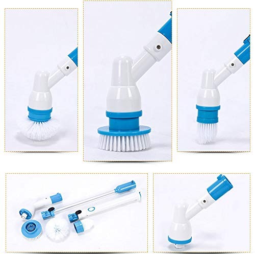Rechargeable Spin Scrubber – Electric Tile & Bathroom Cleaning Brush with 3 Brush Heads
