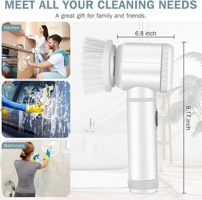 Magic Brush 5-in-1 Cordless Electric Spin Scrubber