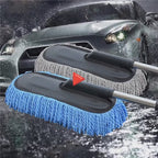 Car Wash Microfiber Cleaning Brush | Telescopic Car Duster & Wax Mop