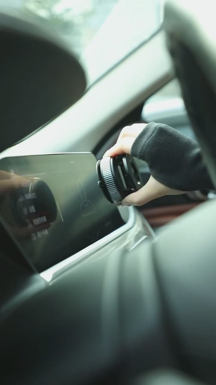 Magnetic Foldable Phone Holder – 360° Adjustable Vacuum Mount for Car, Desk & Home